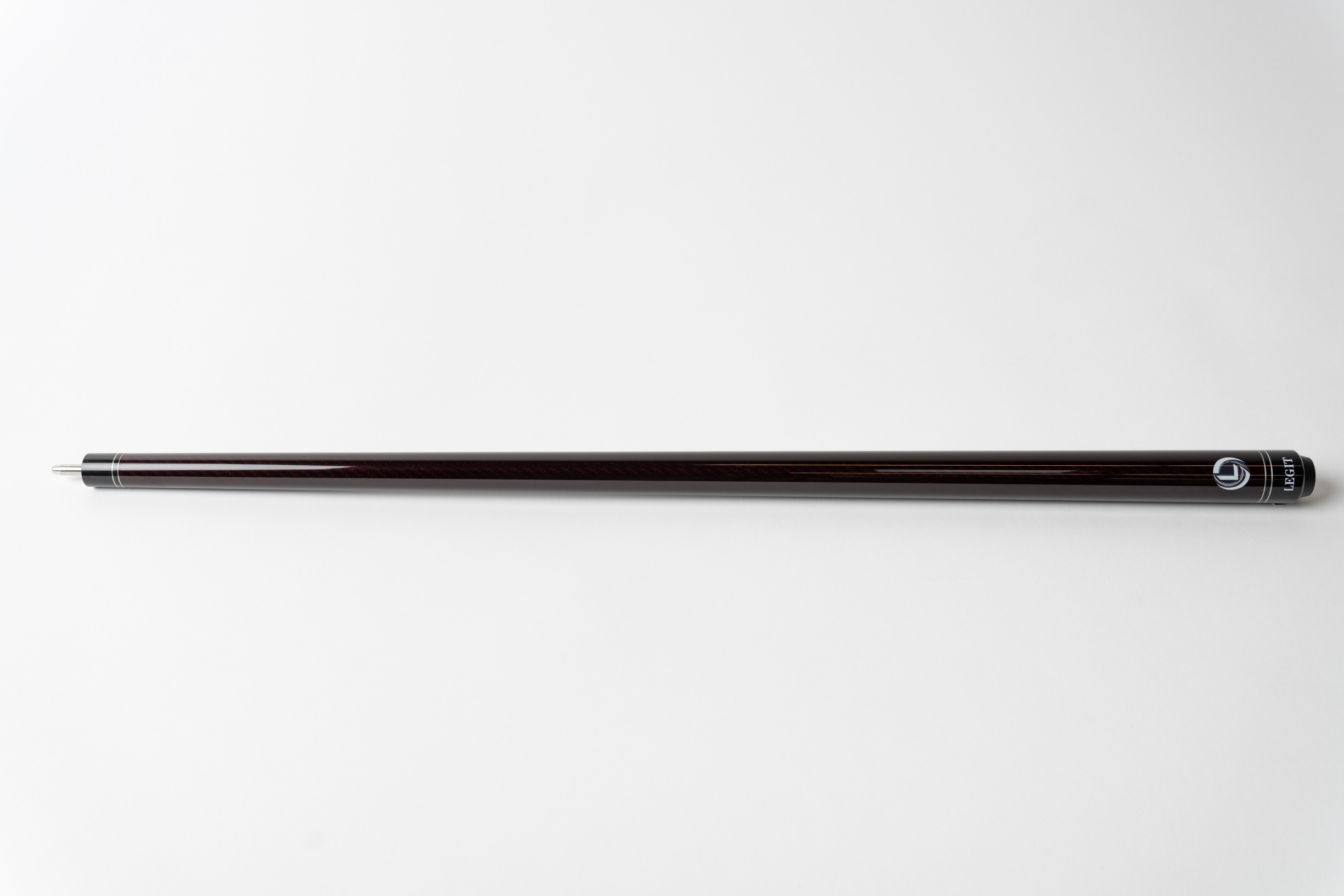 Carbon Fiber Playing Cue – Crimson Red